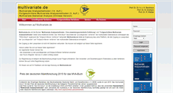 Desktop Screenshot of multivariate.de